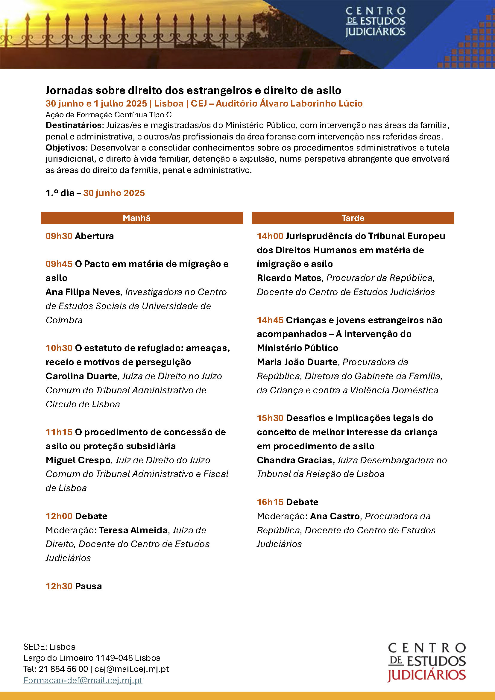 Programa - 30 de junho