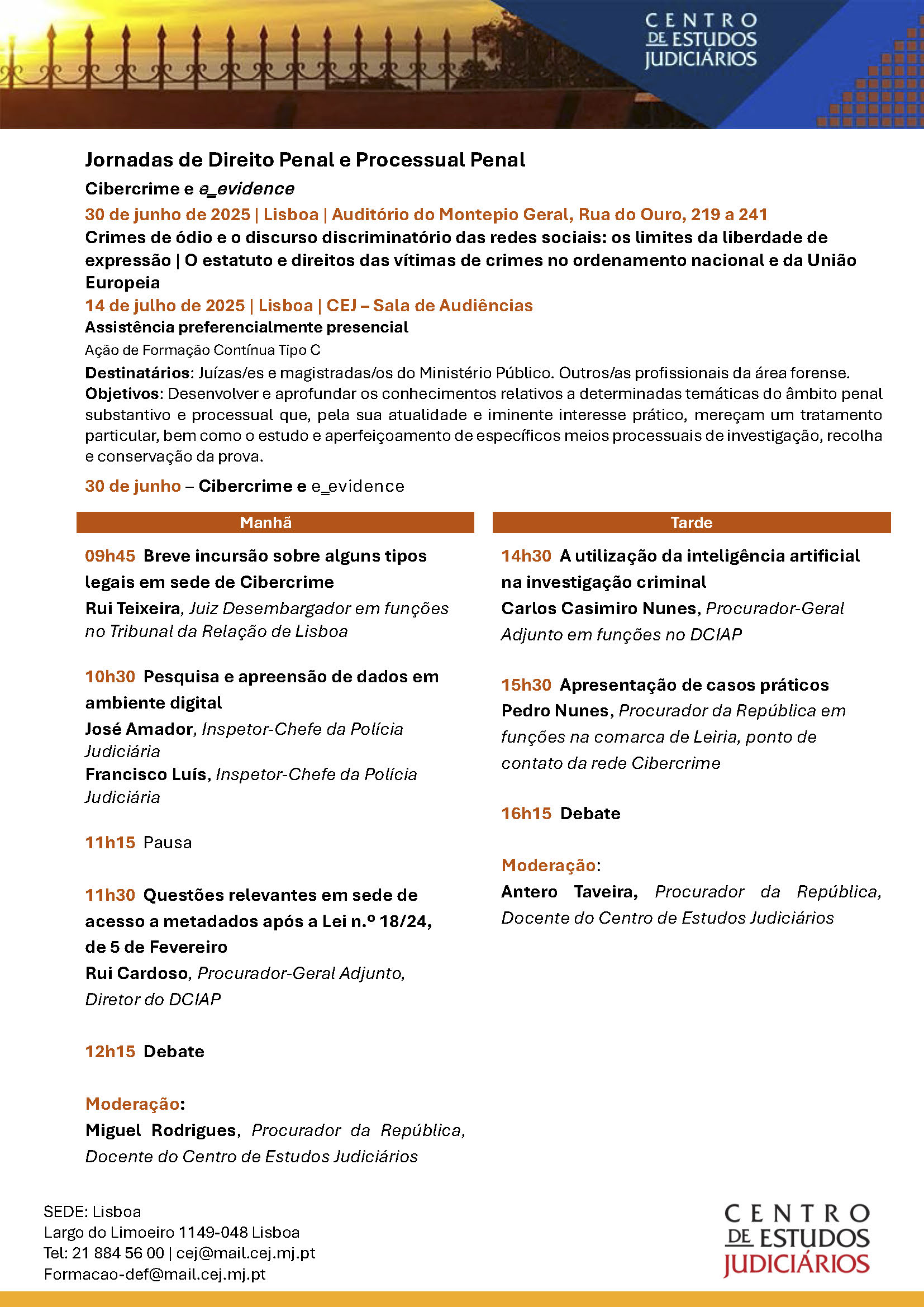 Programa - 30 de junho