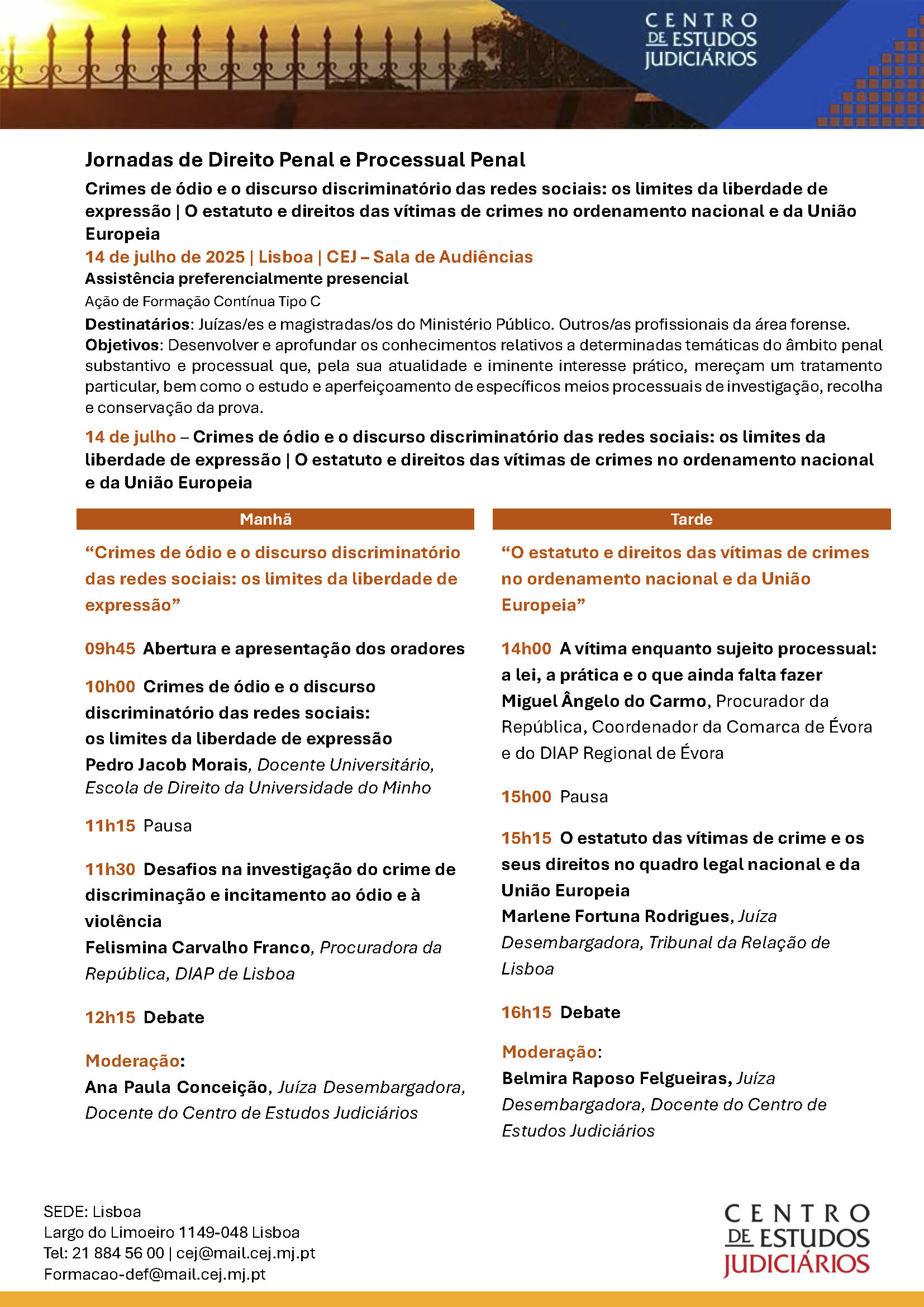 Programa - 14 de julho