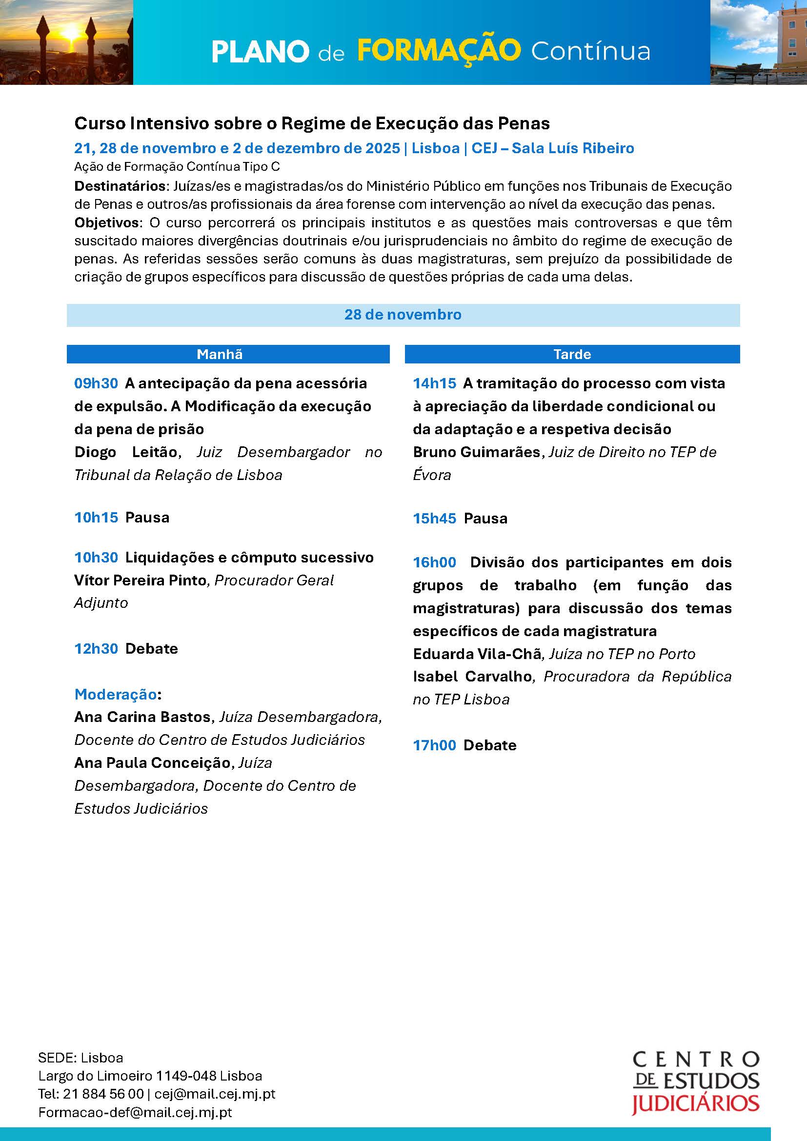 Programa - 28 de novembro